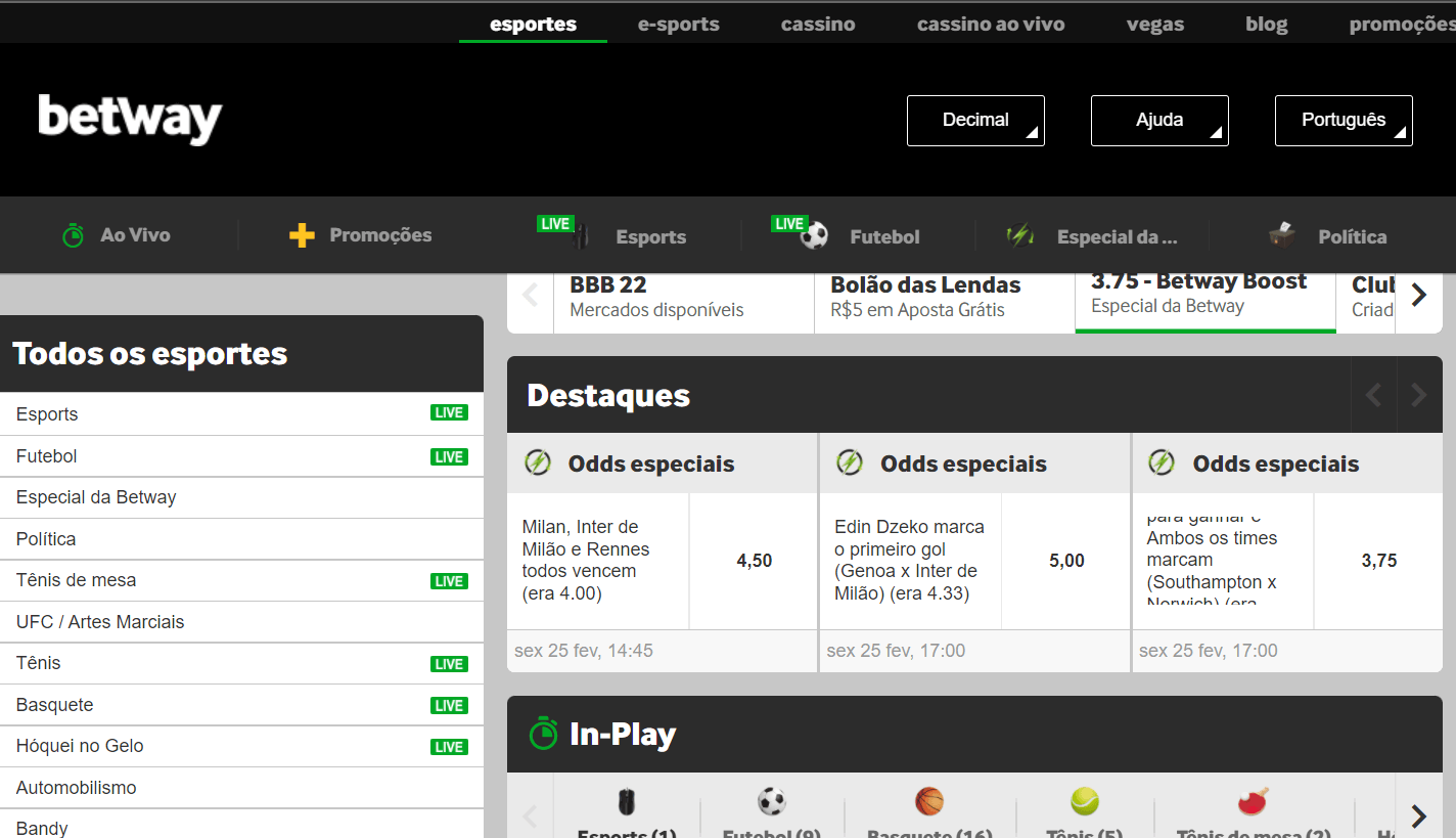 Betway, apostasdesportivas.tv